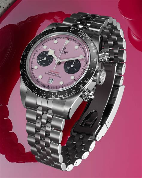 tudor black bay chrono pink release date|tudor black bay chrono.